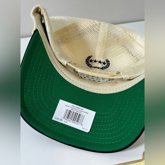 Brand New Field Grade Rolex Royalty Cream and Black Mesh Rope Cap Hat - Picture 3 of 6